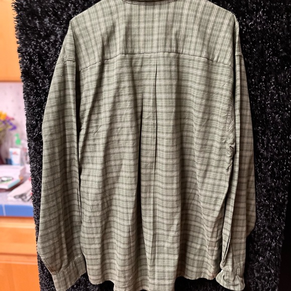 Mens NorthCrest 100% cotton Xl 46-48 Long Sleeved Button up Dress Shirt - Picture 3 of 5